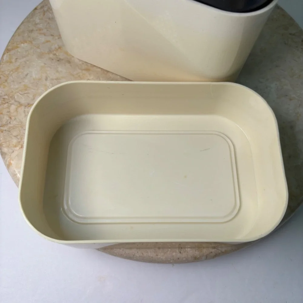 Terraillon Kitchen Scale Yellow Vintage French MCM Analog 2000g 4.5lb Plastic